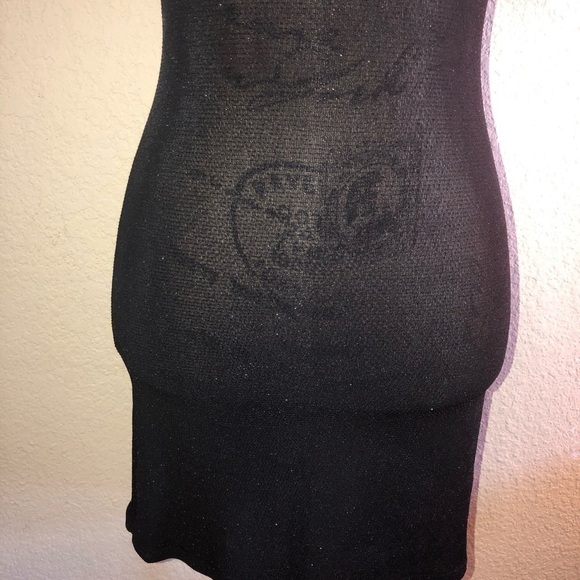 NWT Intimately Free People Black & Metallic Sheer Slip Size XS - Picture 3 of 8
